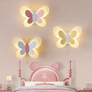 GobekUsa Butterfly Girl Room Lamp Creative Cartoon Children Energy-Saving Bedside Lamp