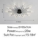 GobekUsa LED Acrylic Ceiling Light Fixture for Bedroom Hall Living Room Kids, Modern Luster