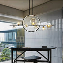 GobekUsa Glass Ball LED Chandelier for Home Decor and Interior Lighting