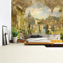 GobekUsa Green Plant Landscape Tapestry | Boho Wall Hanging for City Castle Hill