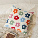 GobekUsa Embroidered Daisy Dandelion Cushion Cover 45x45cm for Sofa Bed Chair Living Room