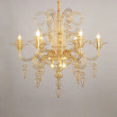 GobekUsa Baroque Iron Designer LED Chandelier Lighting - Hanging Lamps for Foyer