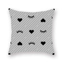 GobekUsa Geometric Star Stripe Print Pillowcase - Wholesale, 45x45cm
