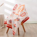 GobekUsa Bohemian Floral Cotton Gauze Bath Towel 70*140 - Soft & High Quality for Women, Children, and Adults