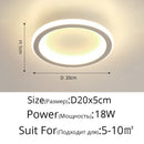 GobekUsa Black Led Ceiling Light for Home Entryway - Modern Balcony Indoor Lamp