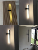 GobekUsa Black Long Strip Wall Lamp - Modern Minimalist Bedroom Living Room TV Wall Light