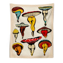 GobekUsa Cactus Mushroom Girl Tapestry Psychedelic Witchcraft Home Decor