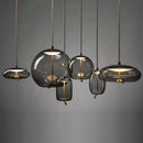 GobekUsa Hemp Rope Knot Pendant Lights - Suspendu Glass Hanging Lamp