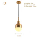 GobekUsa Gold Modern Chandeliers E27 LED Lights for Home Decoration