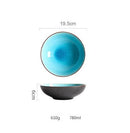 GobekUsa Ice Cracking Glaze Ceramic Tableware Set - Blue Color
