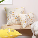 GobekUsa Dandelion Floral Yellow Pillow Cover for Home Decor