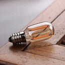 GobekUsa Amber Glass Dimmable LED Filament Bulb E12 E14 Base T22G 1W 2200K