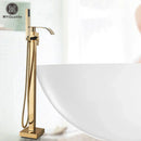 GobekUsa Gold Freestanding Bathtub Faucet with Handshower