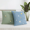 GobekUsa Fluffy Comfort Pillow Cover 45x45cm Avocado Green Cream Blue Home Decor