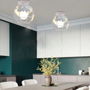 GobekUsa World Map Metal Wire Globe Ceiling Light Shade - Modern Loft Cage Shade