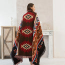GobekUsa Geometric Cotton Knitted Sofa Blanket & Tapestry