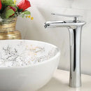 GobekUsa Grey Waterfall Brass Basin Faucet - Hot Cold Mixer Tap for Bathroom Sink