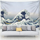 GobekUsa Kanagawa Wave Bohemian Tapestry Wall Hanging: Aesthetic Room Decor