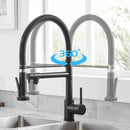 GobekUsa LED Kitchen Faucet with Dual Spouts and Single Handle