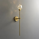 GobekUsa Crystal Wall Lamp: Modern Light Luxury LED Fixture for Bedroom, Living Room & TV Background