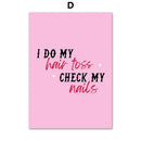 GobekUsa Beauty Salon Wall Art Set