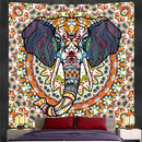 GobekUsa Elephant God Mandala Tapestry: Bohemian Home Decor Hippie Style Large Tapestry