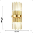 GobekUsa Crystal Golden Wall Lamp: Luxury American Country Style Light Fixtures