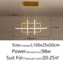 GobekUsa Geometric Aluminum Pendant Light for Living Bedroom Restaurant Kitchen - Modern Art Luminaire