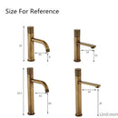 GobekUsa Antique Bronze Basin Faucet Hot & Cold Deck Mounted Brass Mixer Tap