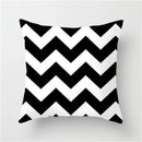 GobekUsa Black White Flocking Pillowcase 45*45cm Fashion Living Room Sofa Cushion