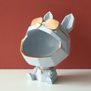 GobekUsa Big Mouth Dog Resin Sculpture Figurine Home Decor Ornamental Storage Box