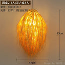 GobekUsa Bamboo Weave Pendant Lamp, Creative Rattan Hanging Light Fixture for Bedroom & Teahouse
