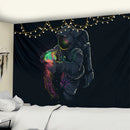GobekUsa Jellyfish Interstellar Sky Tapestry Wall Hanging: Astronaut Design for Boho Dorm Decor