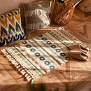 GobekUsa Bohemian Tassel Rug - Retro Hand Woven Carpet for Home Decor