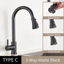 GobekUsa Antique Brass Kitchen Faucet Pull Out Single Handle Mixer Tap 360 Rotation