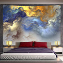 GobekUsa Cloud Home Tapestry: Boho Yoga Mat & Hippie Wall Decor, Large Size