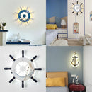GobekUsa Kids LED Ship Rudder Wall Light - Mediterranean Decor Ocean Theme