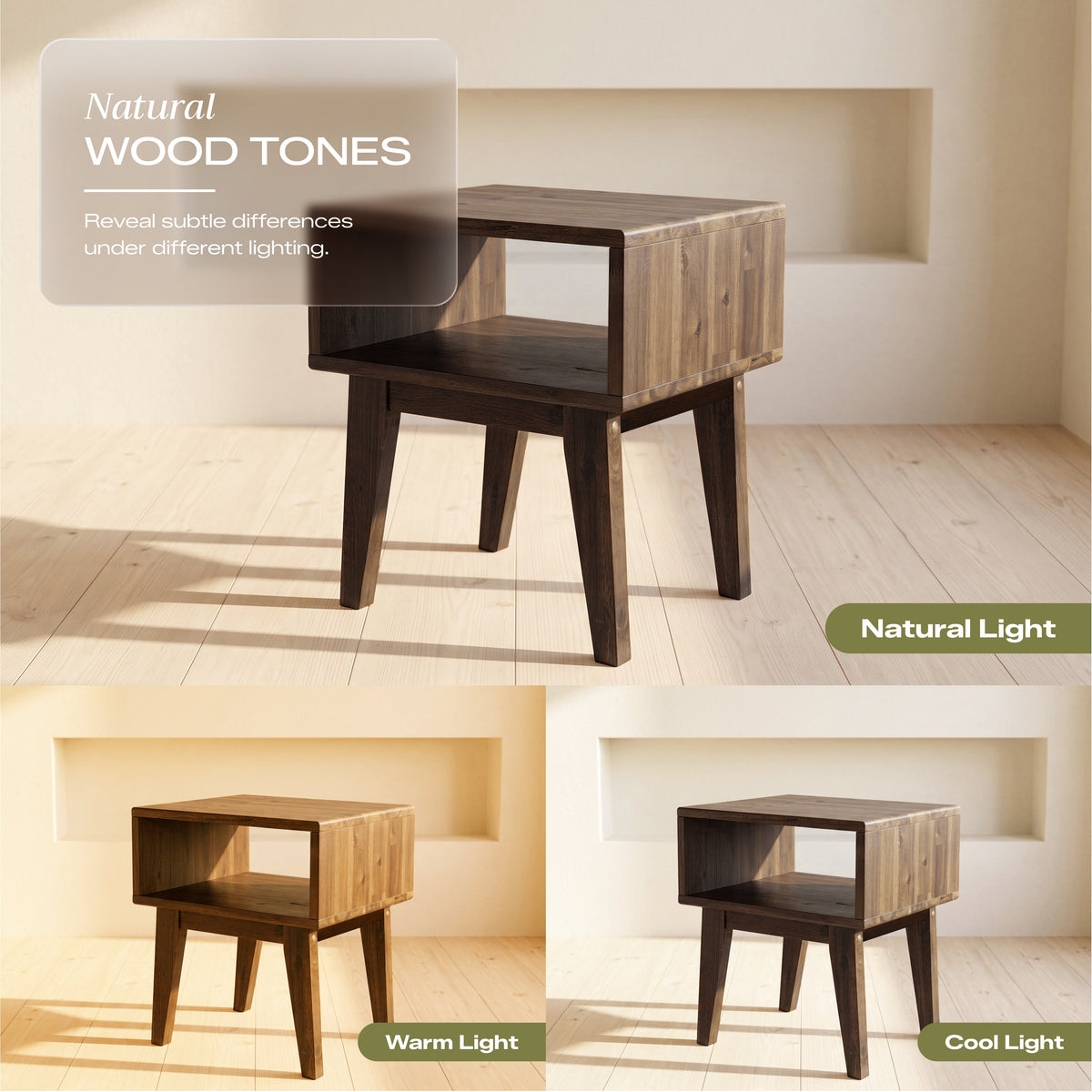 Serena Solid Wood Nightstand, photo 31 of 40