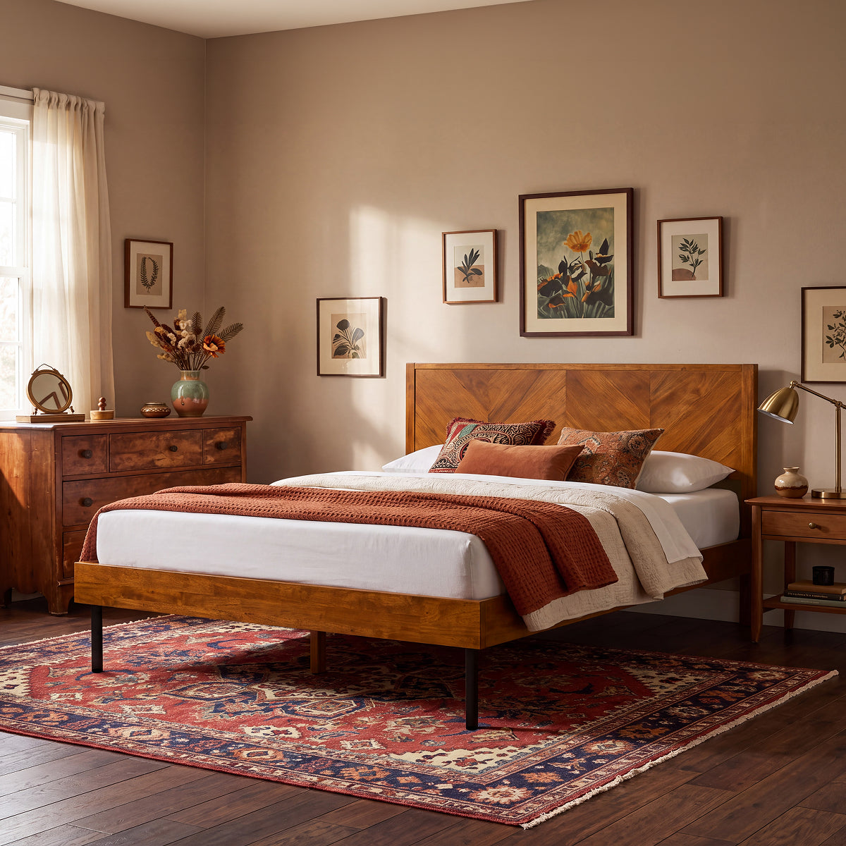 Alander Solid Wood Bed Frame, photo 25 of 25