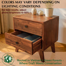Silvia Solid Wood Nightstand by Megsu