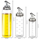 GobekUsa Glass Seasoning Dispenser Bottle for Oil and Vinegar Storage - Kitchen Accessories