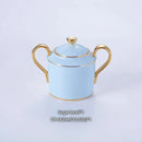 GobekUsa Bone China Coffee Set Tea Luxury Porcelain Set with Teapot and Cups