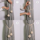 GobekUsa Handwoven Cotton Curtain Tieback Ball Pendant Mini Tapestry Decoration