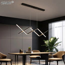 GobekUsa LED Pendant Lights: Modern, Remote-Control, Cord Hanging, for Study, Kitchen, Living Room