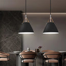 GobekUsa Leather and Iron Finish Pendant Light Fixture for Kitchen Dinning Living Room
