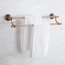 GobekUsa Brass Antique Bath Hardware Set: Towel Rack, Paper Holder, Towel Hanger, Toilet Brush Holder