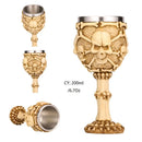 GobekUsa Dragon King Goblet 200ml: Retro Stainless Steel Wine Glass Gothic Whiskey Cup