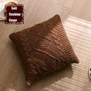 GobekUsa Knitted Rhombus Pillowcase: Super Soft Throw Pillow Cover for Home Decor