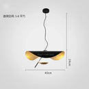 GobekUsa Gold Texture LED Pendant Light Fixture for Living Room & Bedroom Decor