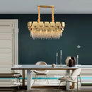 GobekUsa Golden Crystal Stainless Steel Pendant Light for Stylish Foyer